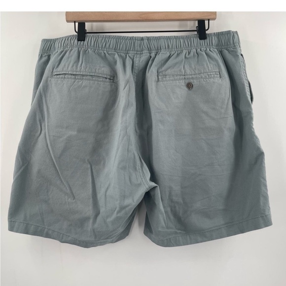 Free Fly Men’s Stretch Canvas Shorts Grey Cotton 6” Inseam Elastic Waist Outdoor - Picture 3 of 13